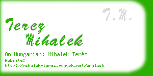 terez mihalek business card
